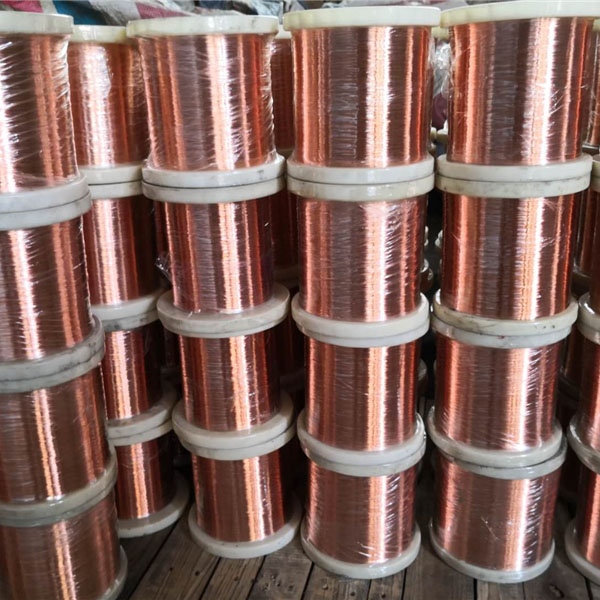 Non-magnetic stainless steel copper plated wire