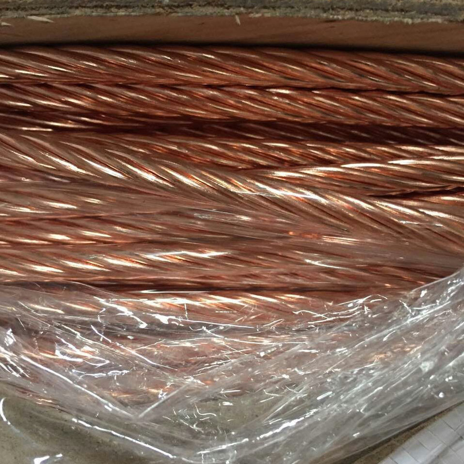 Stainless steel copper plated wire