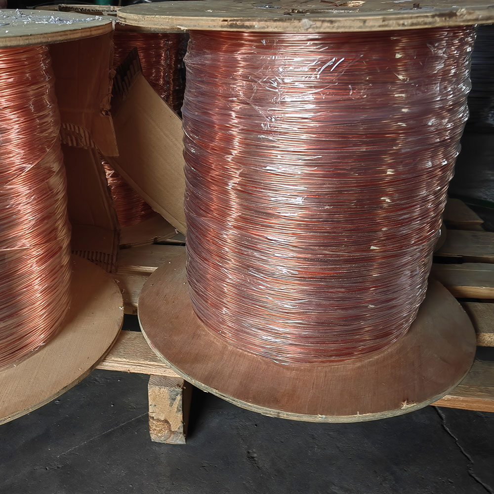 Stainless steel copper plated wire