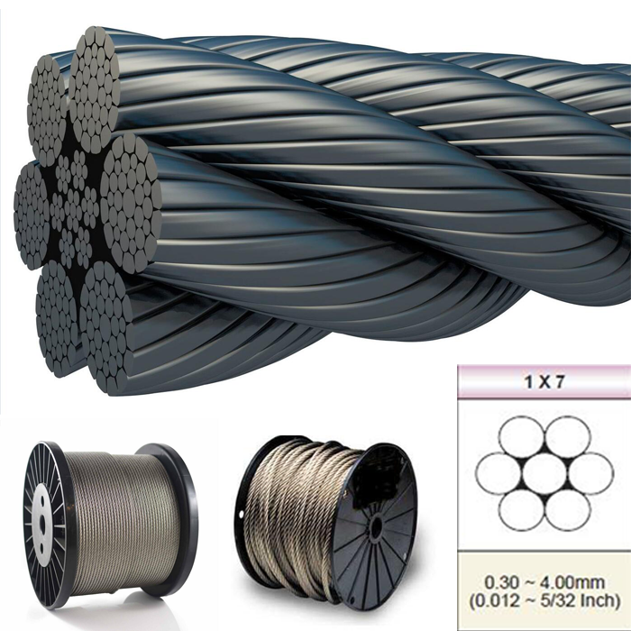 1 × 7 stainless steel wire rope